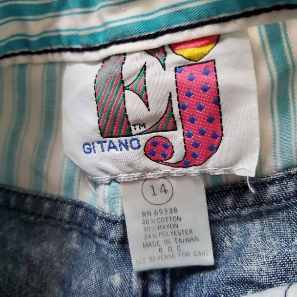 EJ Gitano Jeans 1980s Girls SZ 14 Deadstock NWT - Picture 8 of 8